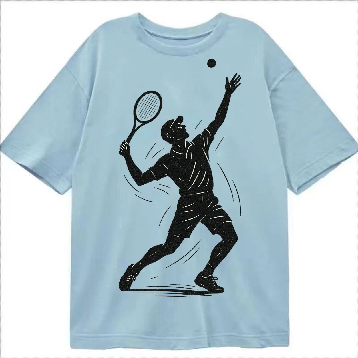 Tennis Player Dynamic Serve B36973 Classic T-shirt – Light Blue