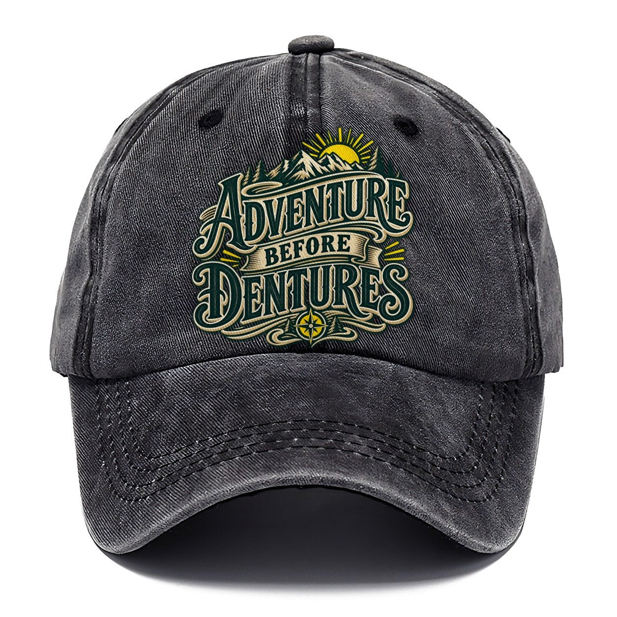 Adventure Before Dentures Retired Living Classic Cap – Graphite