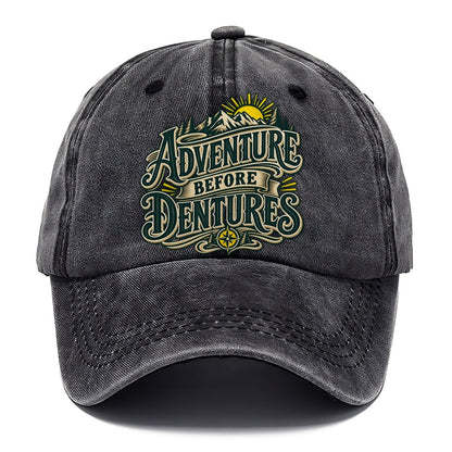 Adventure Before Dentures Retired Living Classic Cap – Graphite