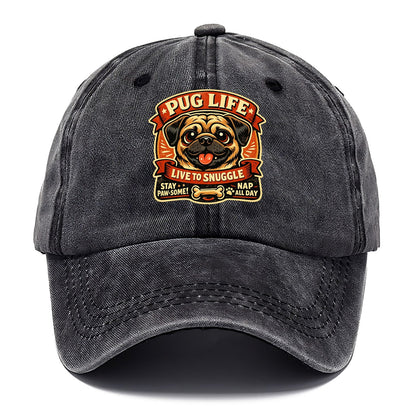 Vintage Pug Classic Cap – Graphite