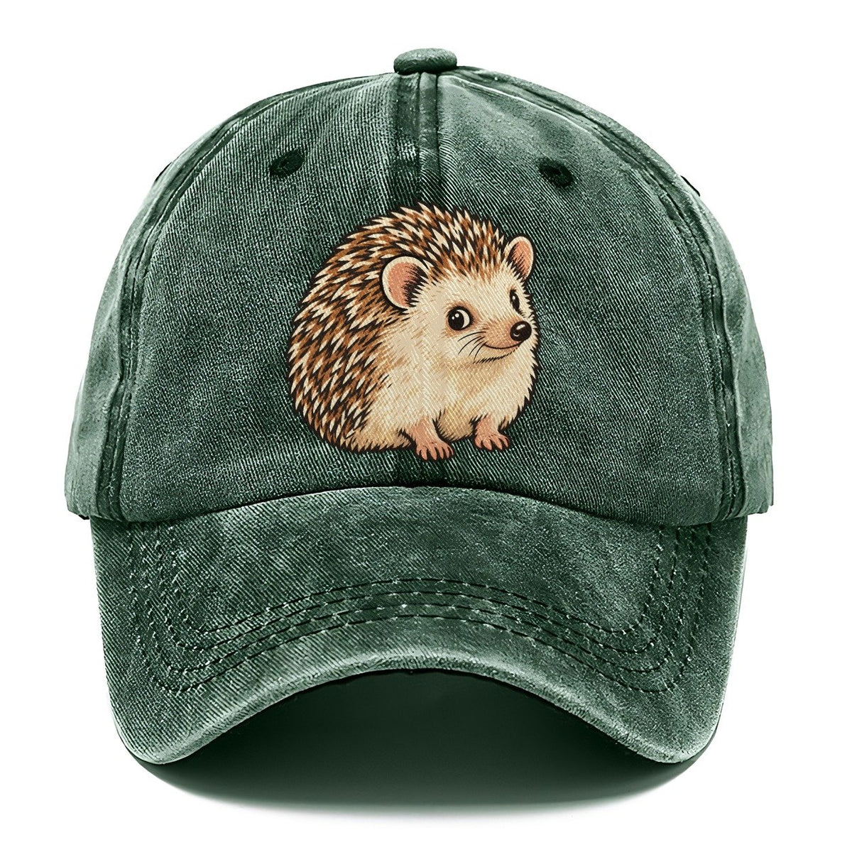 Hedgehog Side Glance Small Pet Logos Classic Cap – Forest Mist