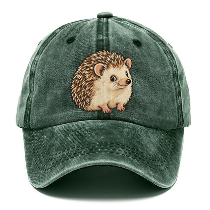 Hedgehog Side Glance Small Pet Logos Classic Cap – Forest Mist