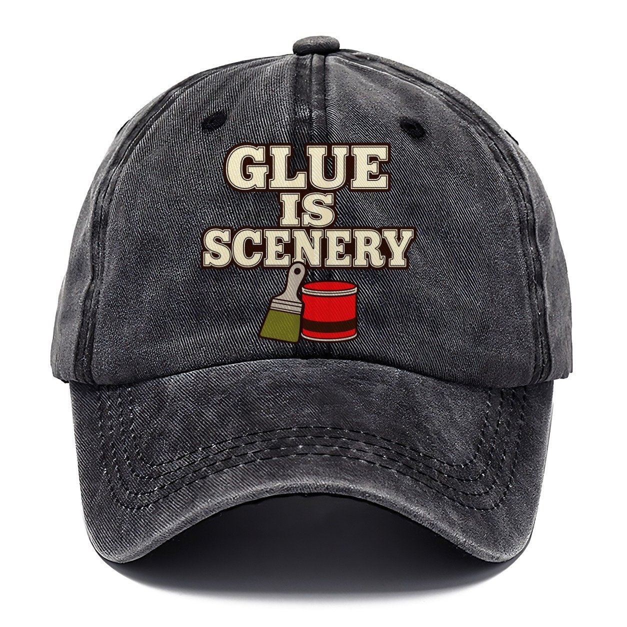Glue Is Scenery Model Railways Classic Cap – Graphite