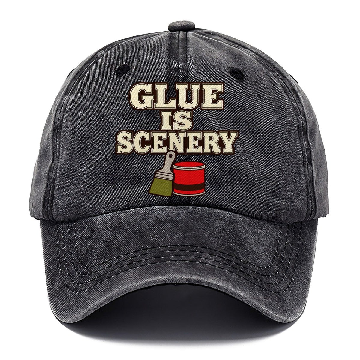 Glue Is Scenery Model Railways Classic Cap – Graphite