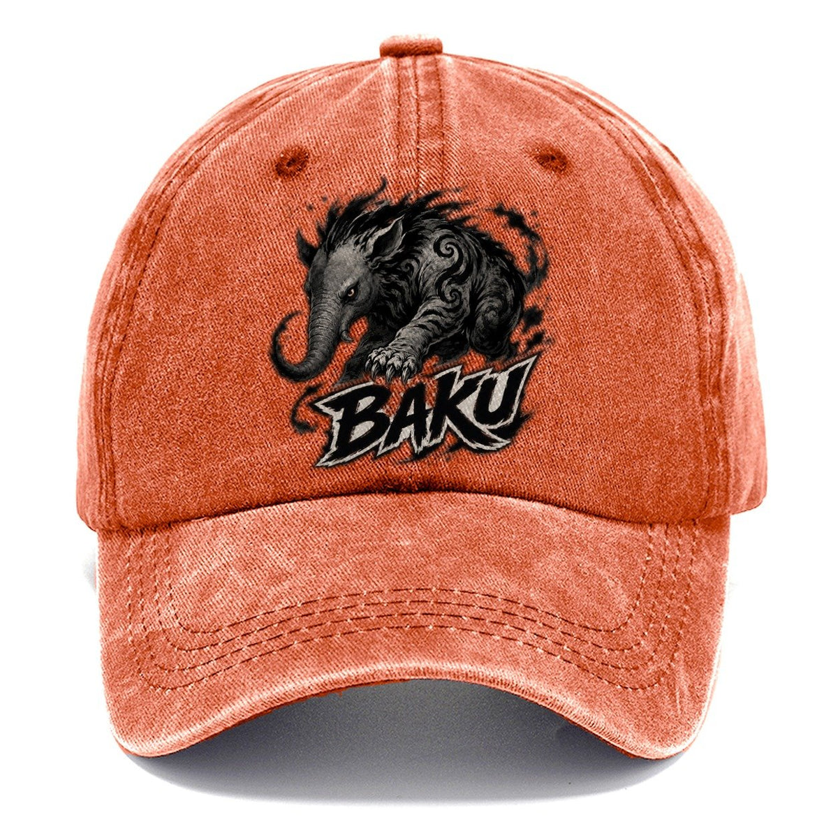 Baku Gestural Marks Classic Cap – Terracotta Clay