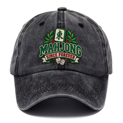 Mahjong Since Forever Mahjong Game Night Classic Cap – Graphite