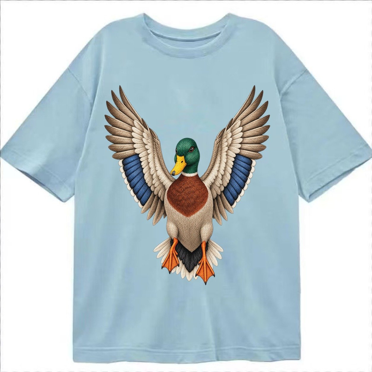 Mallard Majesty Classic T-shirt – Light Blue