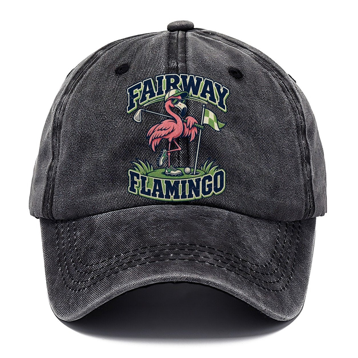 Fairway Flamingo Golf Life Classic Cap – Graphite