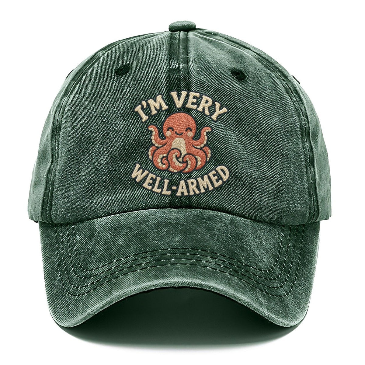 Octopus Animal Puns Classic Cap – Forest Mist