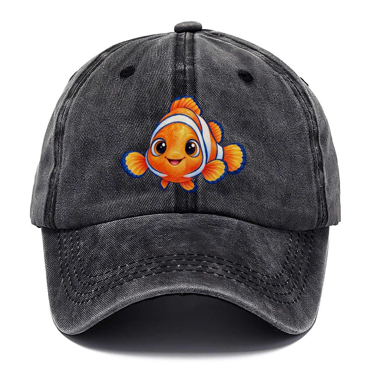 Clownfish Symmetric Hello Sea Sprite Classic Cap – Graphite