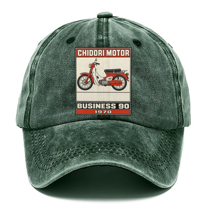 Chidori Business 90 Showa Speed Plates Classic Cap – Forest Mist