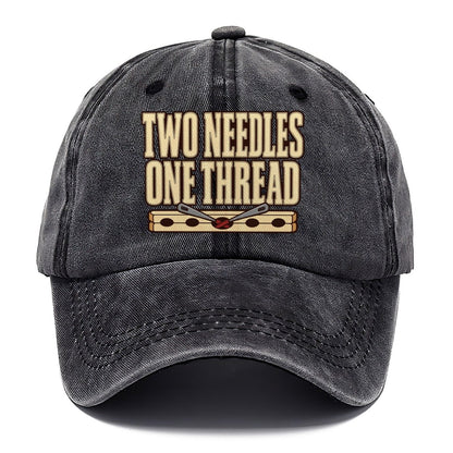 Two Needles One Thread Leathercraft Classic Cap – Graphite