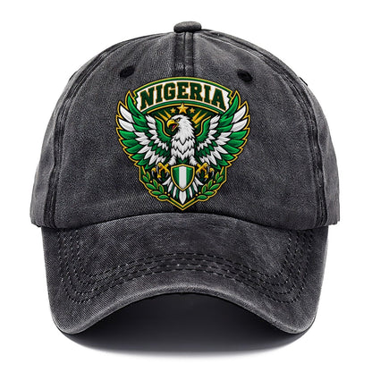 Nigeria Retro Badge Country Logos Classic Cap – Graphite