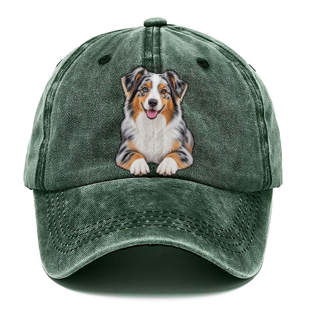 Blue Merle Mini Aussie Classic Cap – Forest Mist