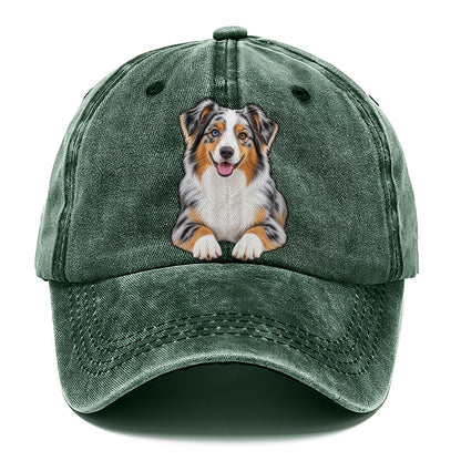 Blue Merle Mini Aussie Classic Cap – Forest Mist