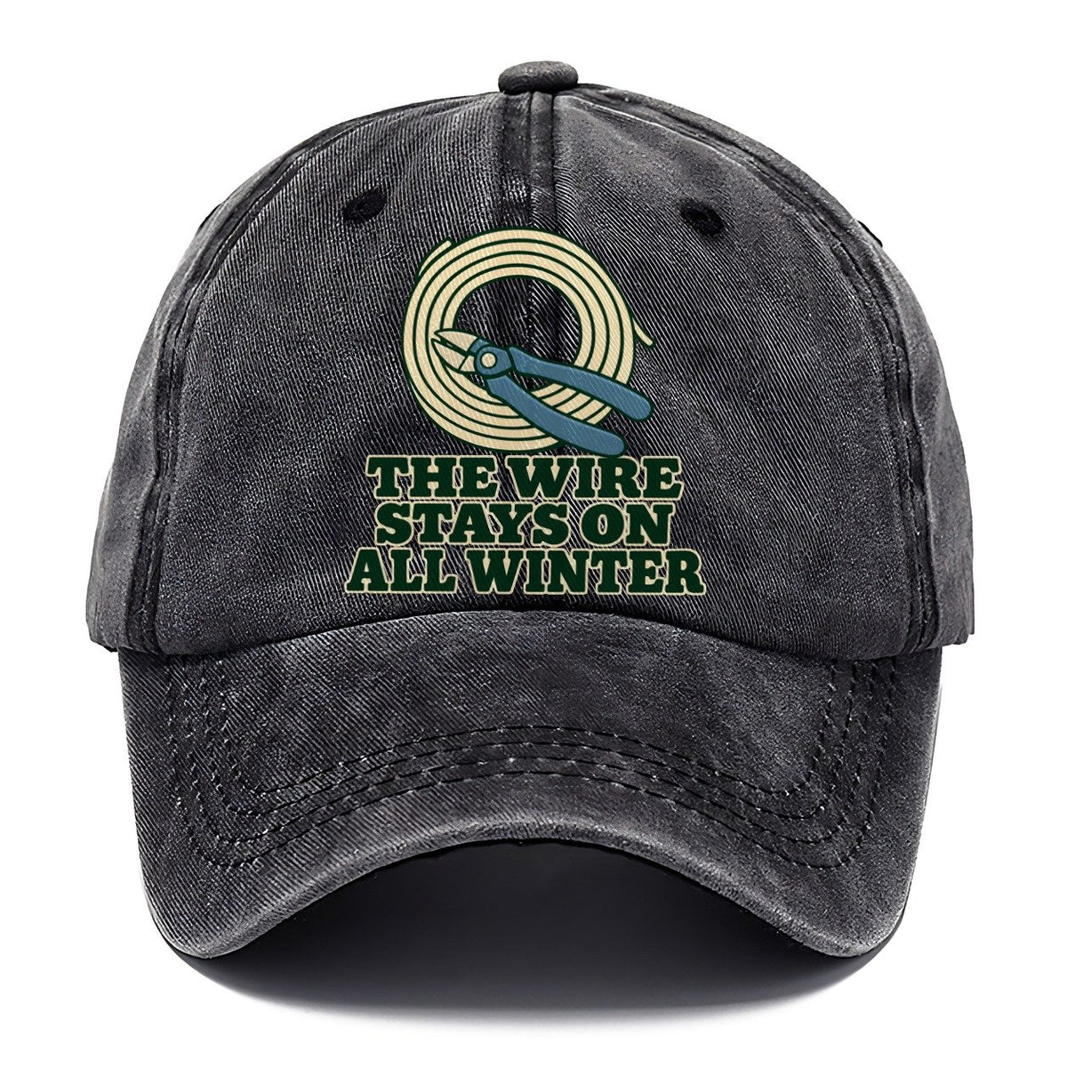 The Wire Stays On All Winter Bonsai Classic Cap – Graphite