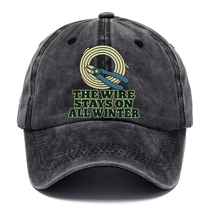 The Wire Stays On All Winter Bonsai Classic Cap – Graphite