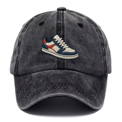Low Top Court Sneaker Tiny Solo Marks Classic Cap – Graphite
