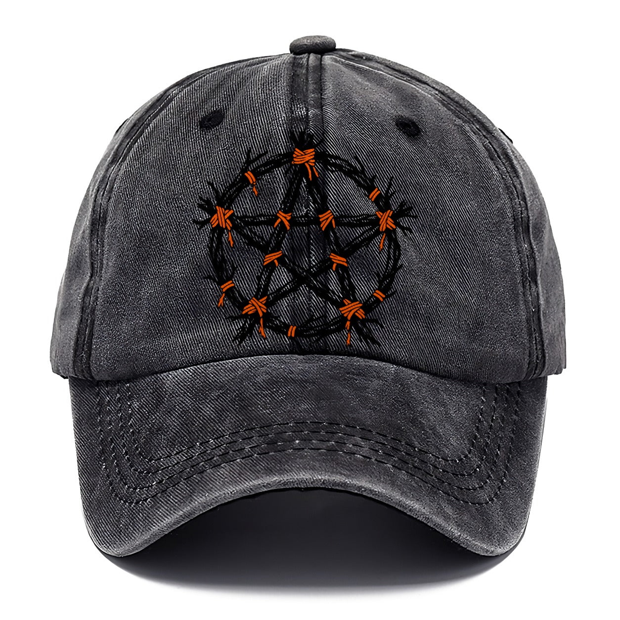 Twig Bound Pentacle Witch Magic Classic Cap – Graphite