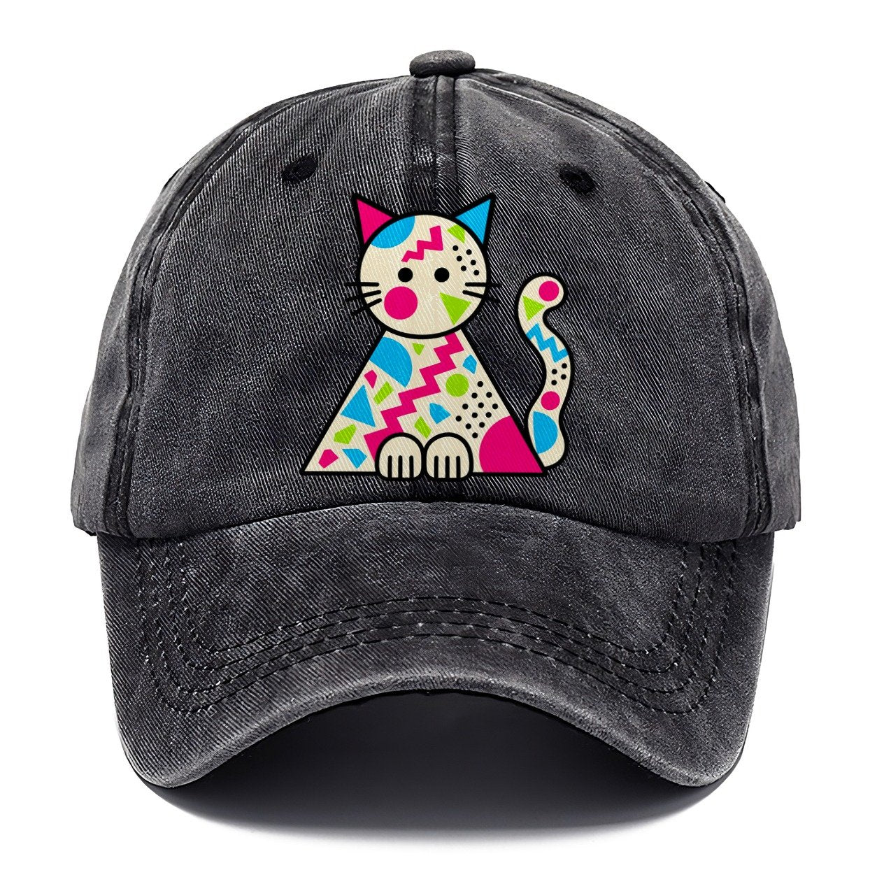 Triangle Cat Crazy Styles Classic Cap – Graphite