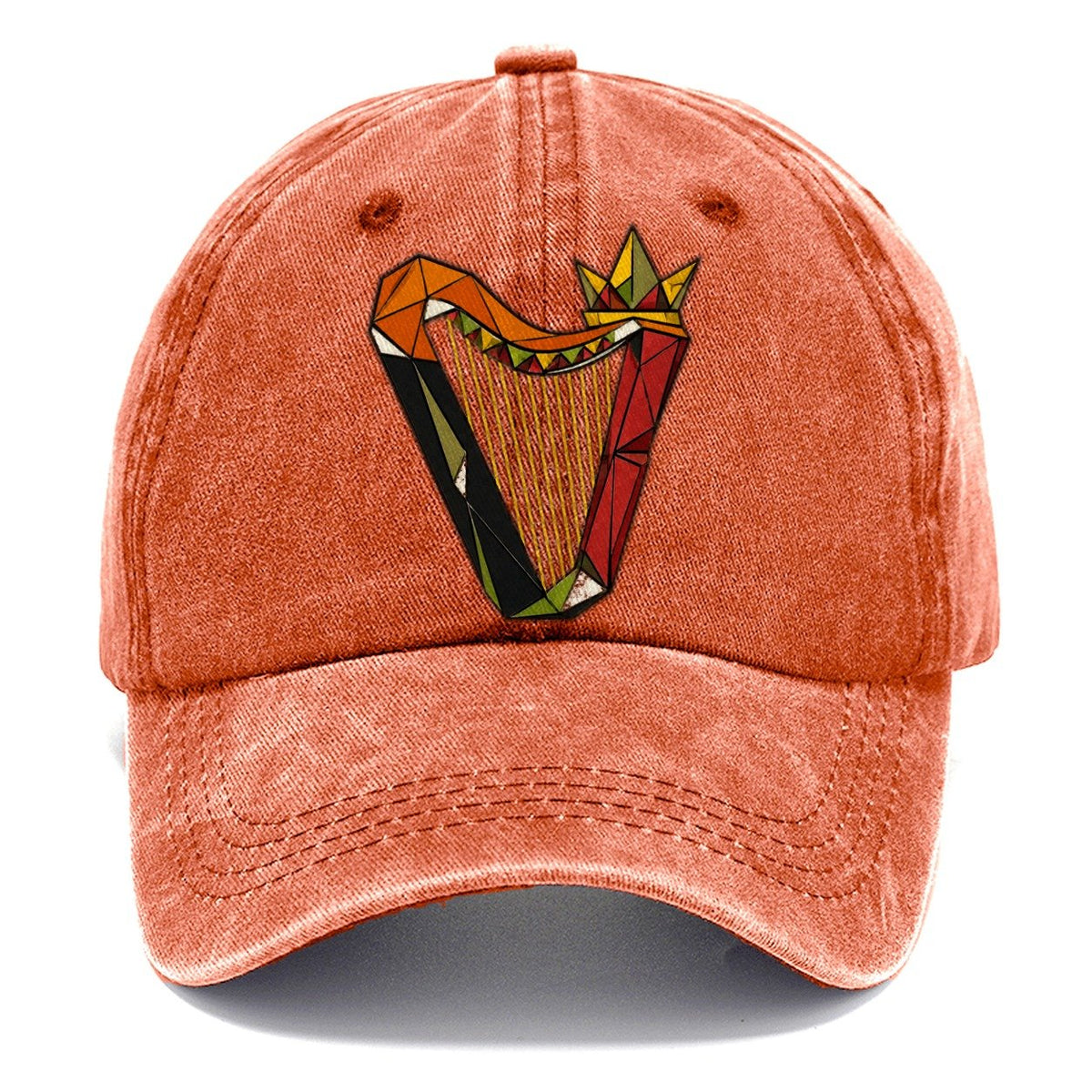 Irish Harp Portrait Classic Cap – Terracotta Clay