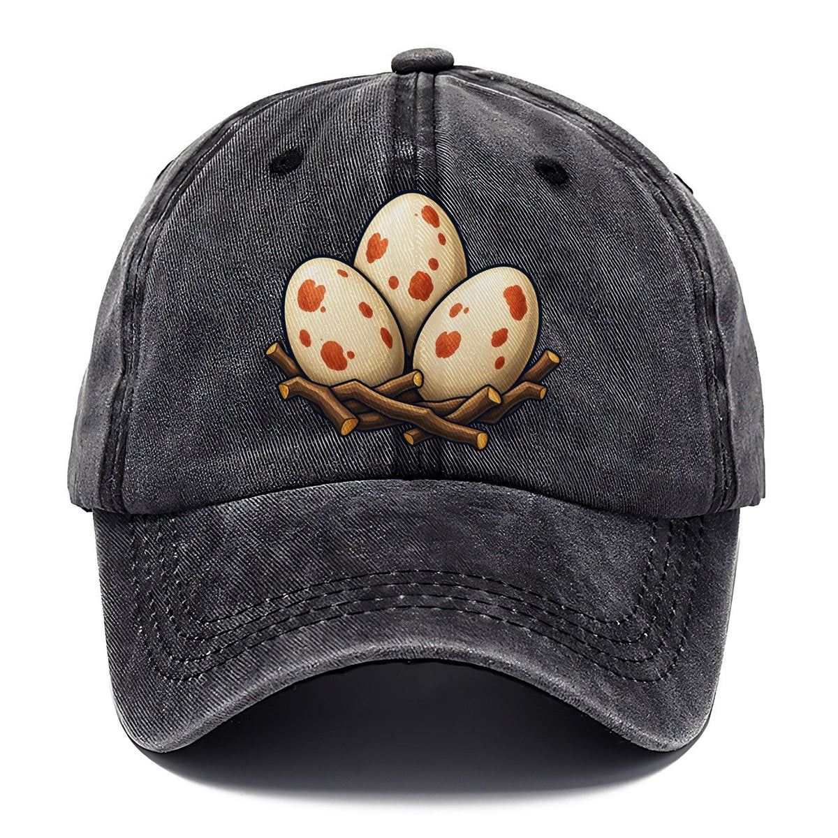 Nest Of Three Eggs Birdwatching Classic Cap – Graphite