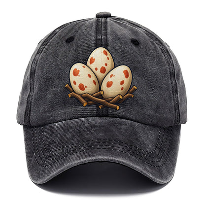 Nest Of Three Eggs Birdwatching Classic Cap – Graphite