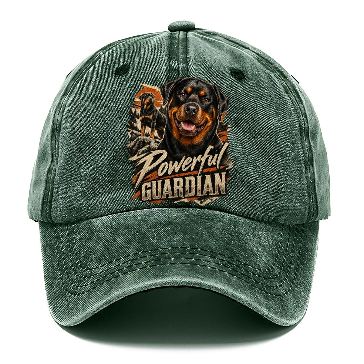 Powerful Guardian Rottweiler Classic Cap – Forest Mist