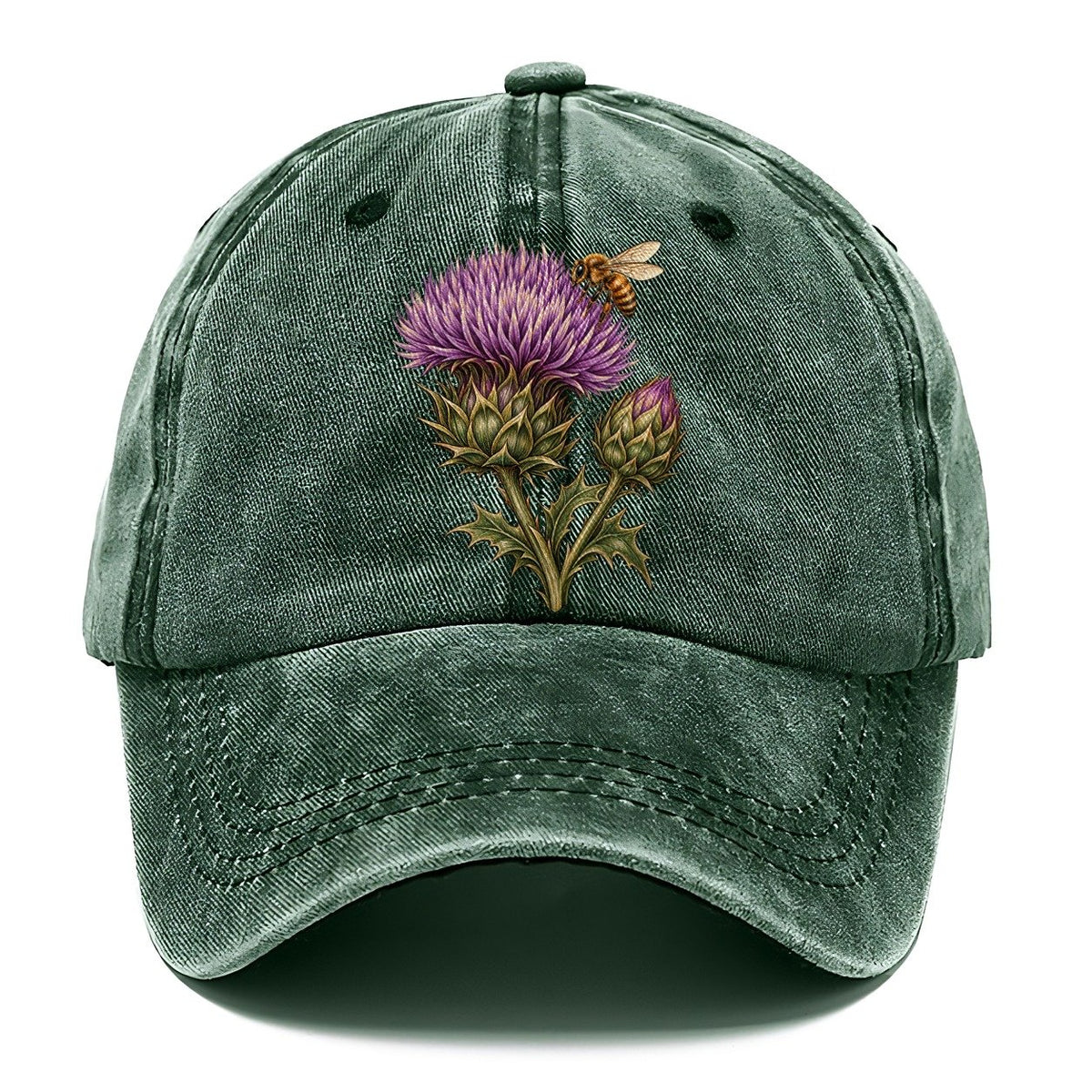 Thistle Bud And Honeybee Pastimes Companions Classic Cap – Forest Mist