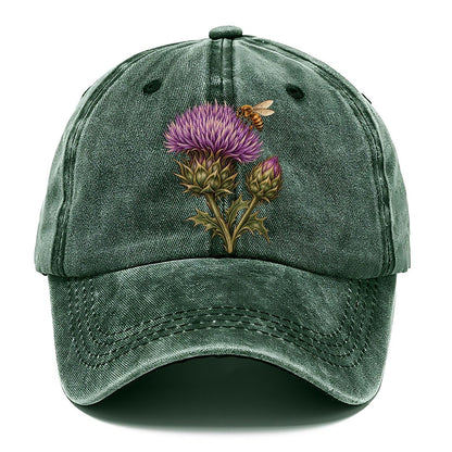Thistle Bud And Honeybee Pastimes Companions Classic Cap – Forest Mist