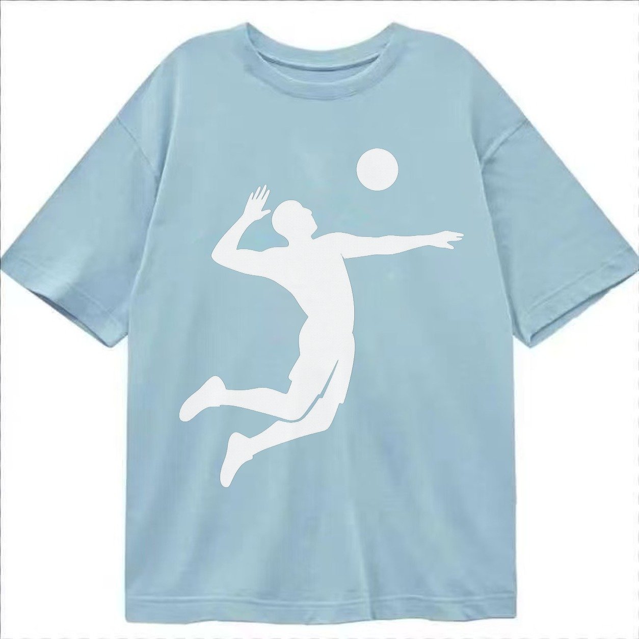 Volleyball Spike Classic T-shirt – Light Blue