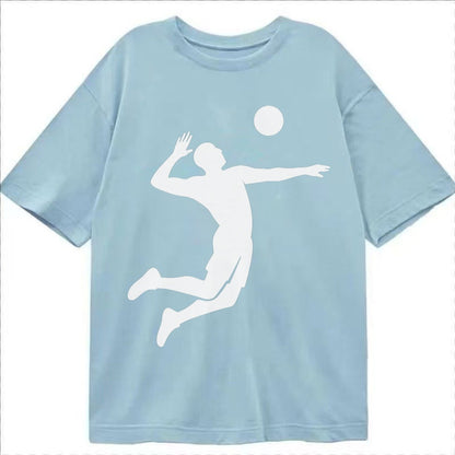 Volleyball Spike Classic T-shirt – Light Blue
