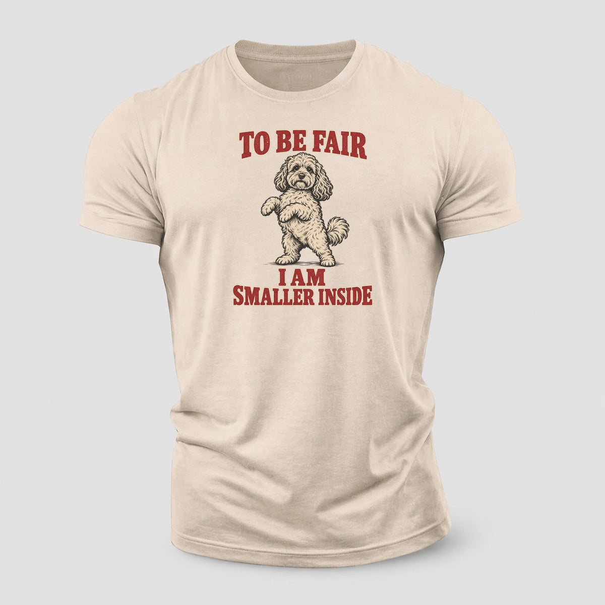 Cockapoo Dog Declarations Cotton T-Shirt – Sand
