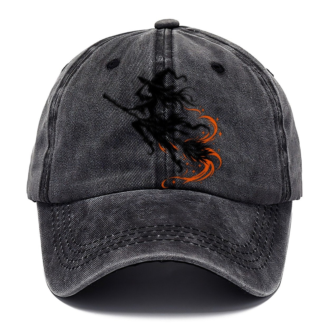 Airborne Witch On A Broom Witch Magic Classic Cap – Graphite