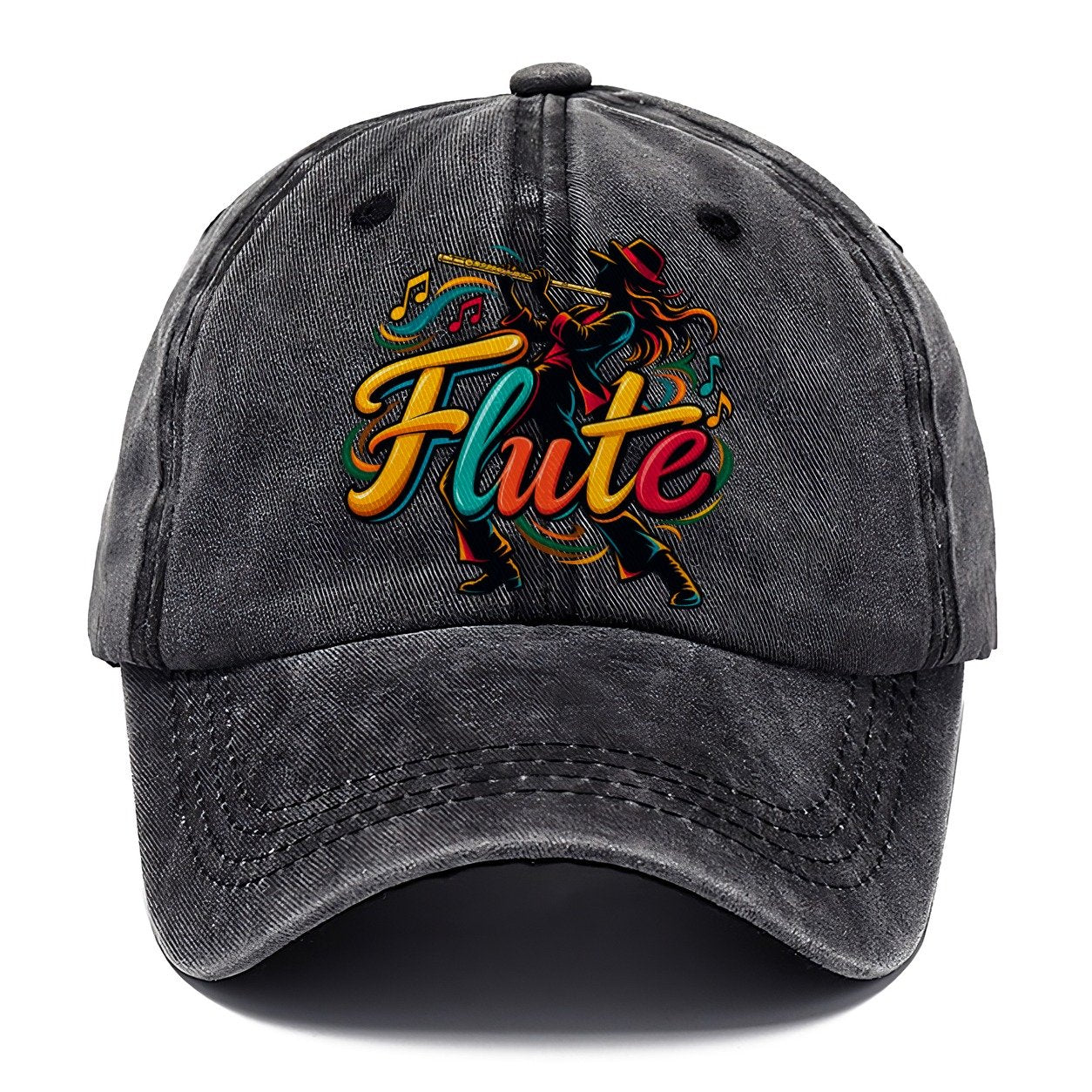 Flute Wordmark Music Instruments Classic Cap – Graphite