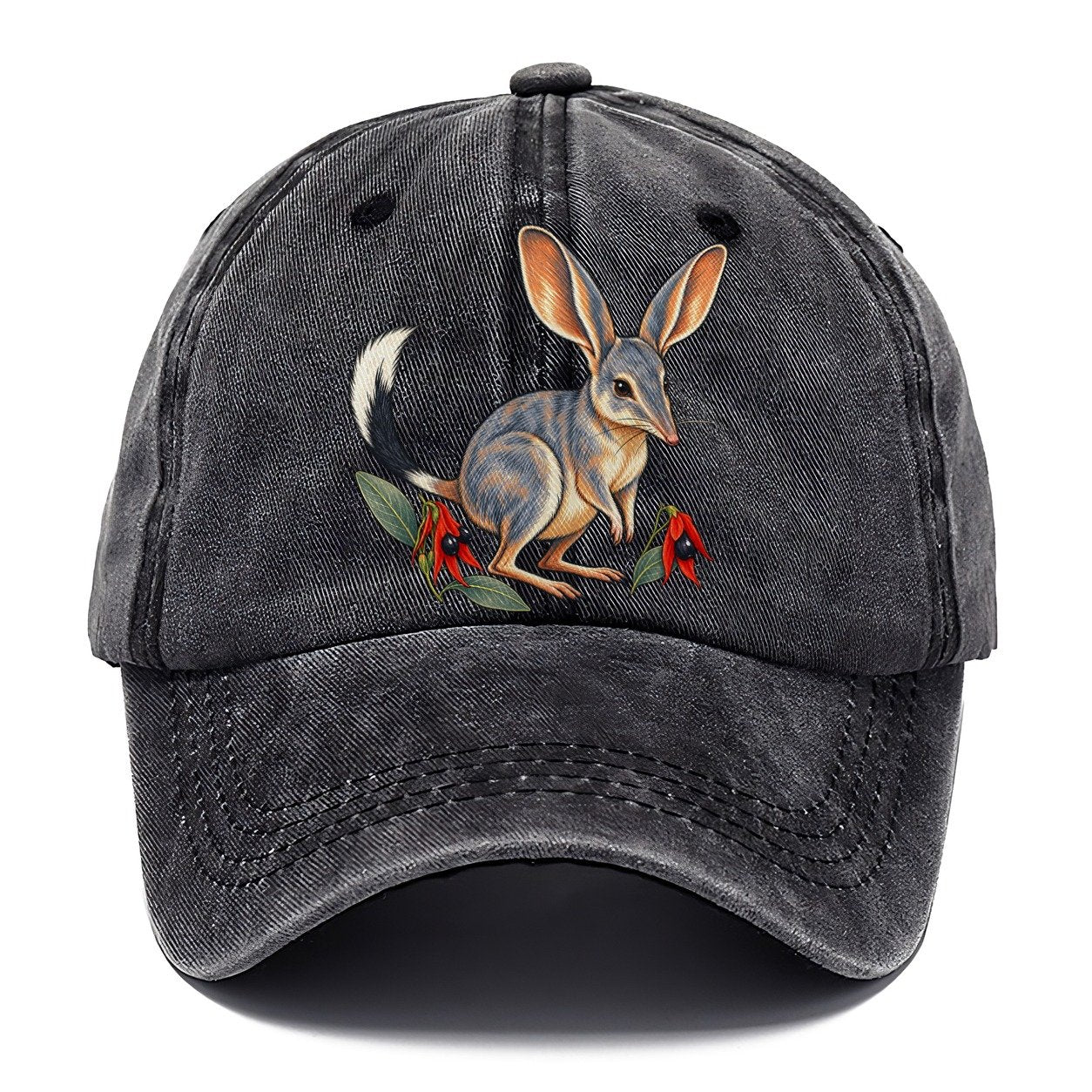 Greater Bilby And Sturt Desert Pea Australia Cultural Icons Classic Cap – Graphite