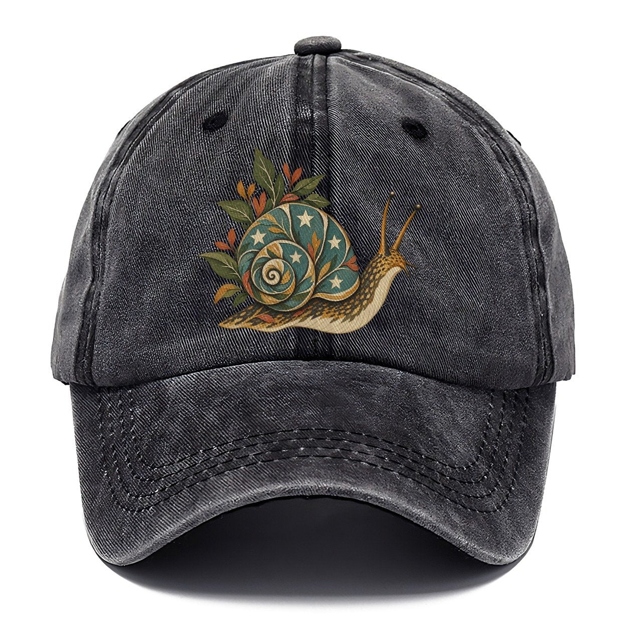 Snail Carrying Starlight Gentle Wild Classic Cap – Graphite