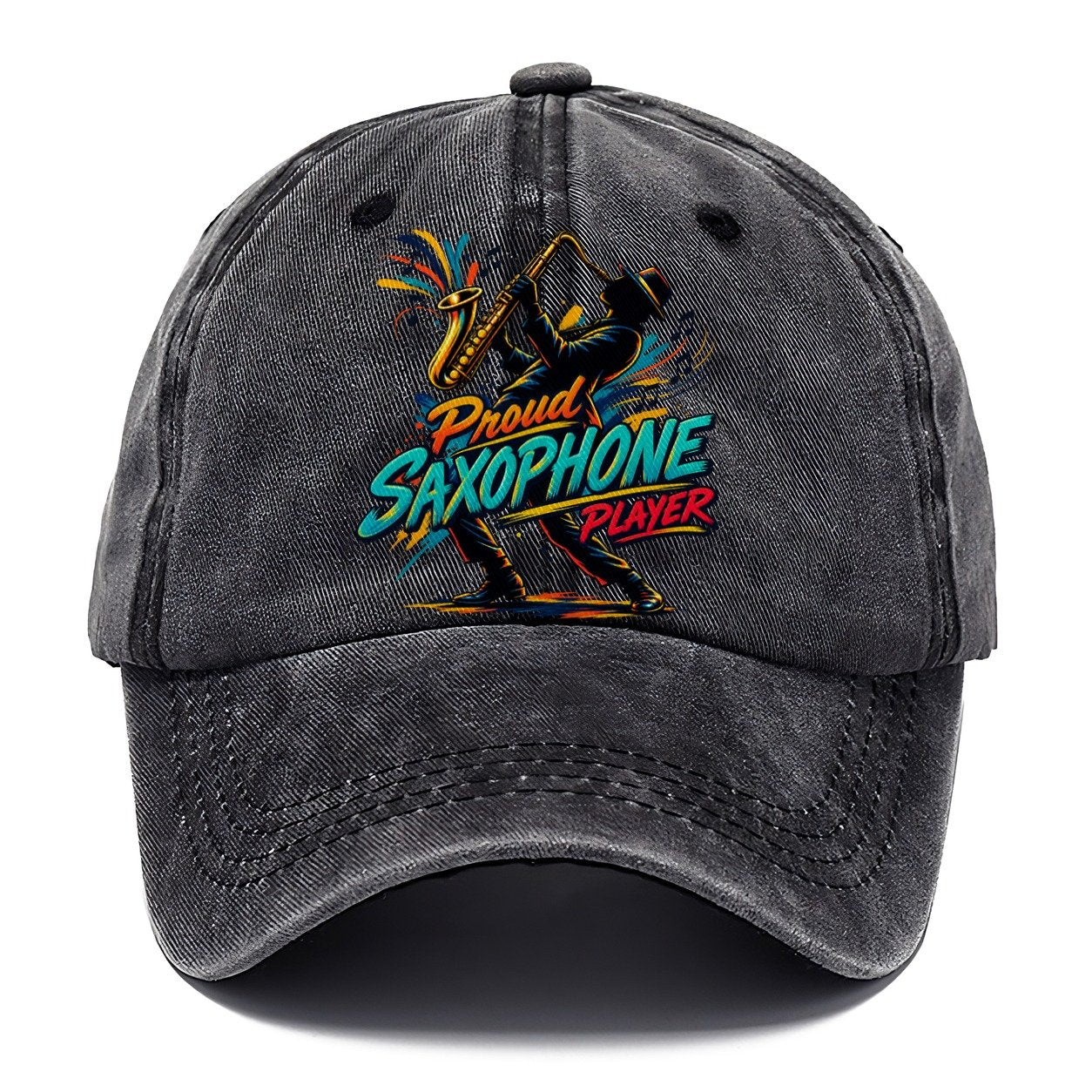 Proud Saxophone Player Music Instruments Classic Cap – Graphite