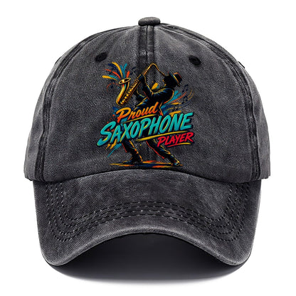 Proud Saxophone Player Music Instruments Classic Cap – Graphite