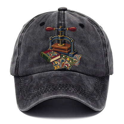 Bookbinder Press And Marbled Pages Uk Culture Heritage Classic Cap – Graphite