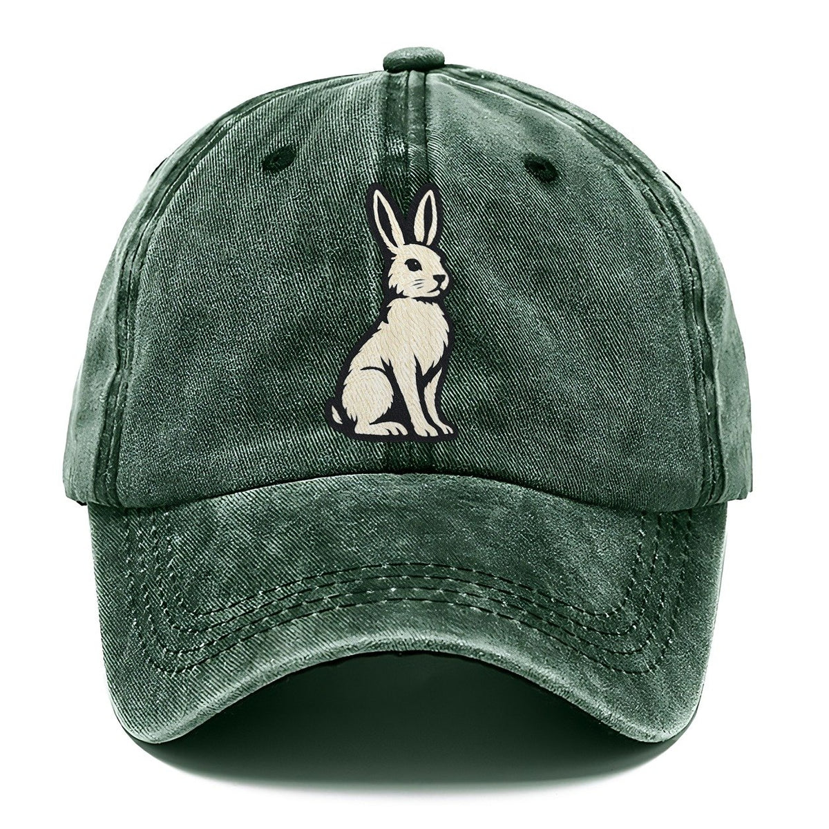 Cream Rabbit Profile Classic Cap – Forest Mist