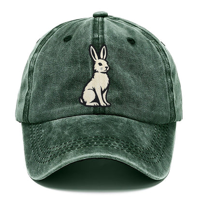 Cream Rabbit Profile Classic Cap – Forest Mist