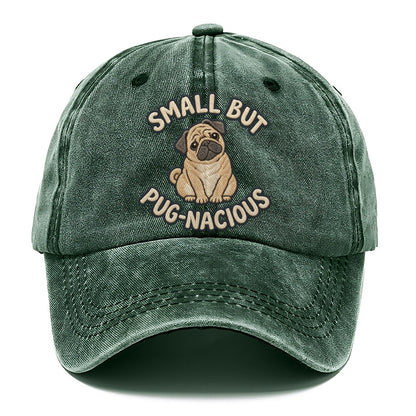 Pug Animal Puns Classic Cap – Forest Mist