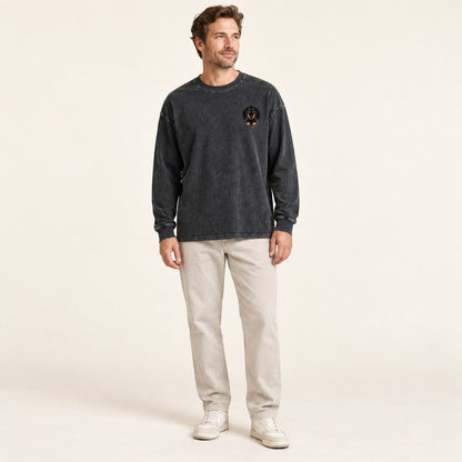 Black — worn by a model