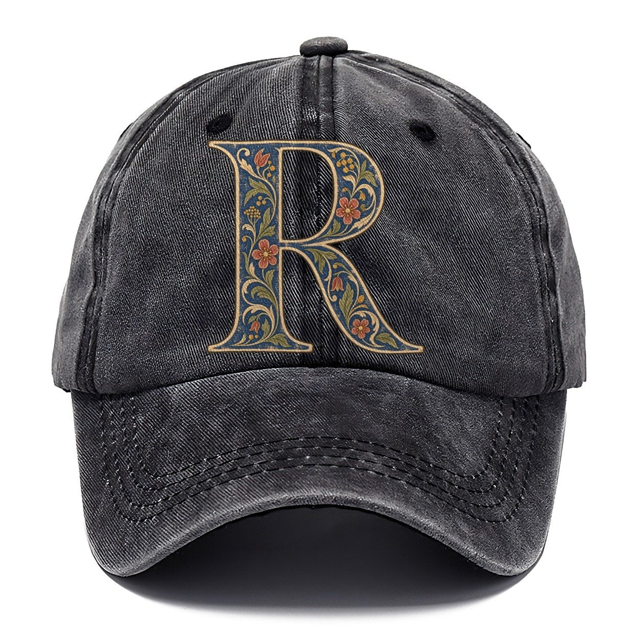 Wildflower R Monogram Classic Cap – Graphite