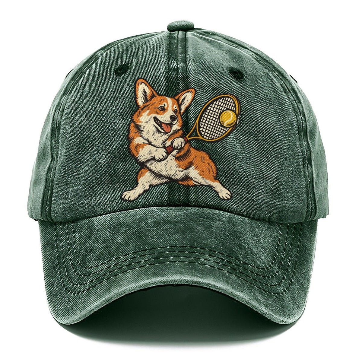 Corgi Tennis Return Sundown Familiars Classic Cap – Forest Mist