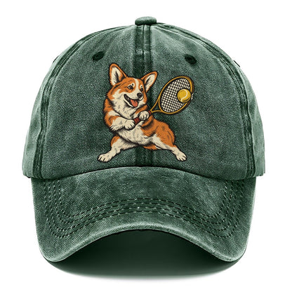 Corgi Tennis Return Sundown Familiars Classic Cap – Forest Mist