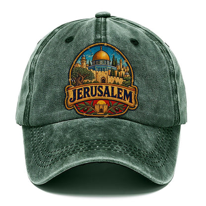Jerusalem Travel Patch Jerusalem Classic Cap – Forest Mist