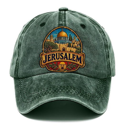 Jerusalem Travel Patch Jerusalem Classic Cap – Forest Mist
