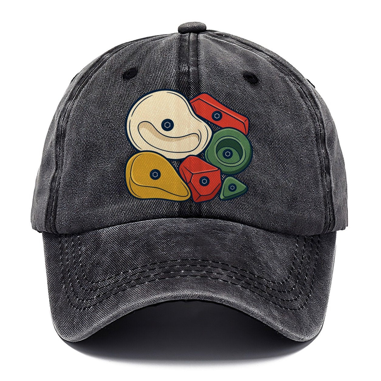 Hold Cluster Rock Climbing Classic Cap – Graphite